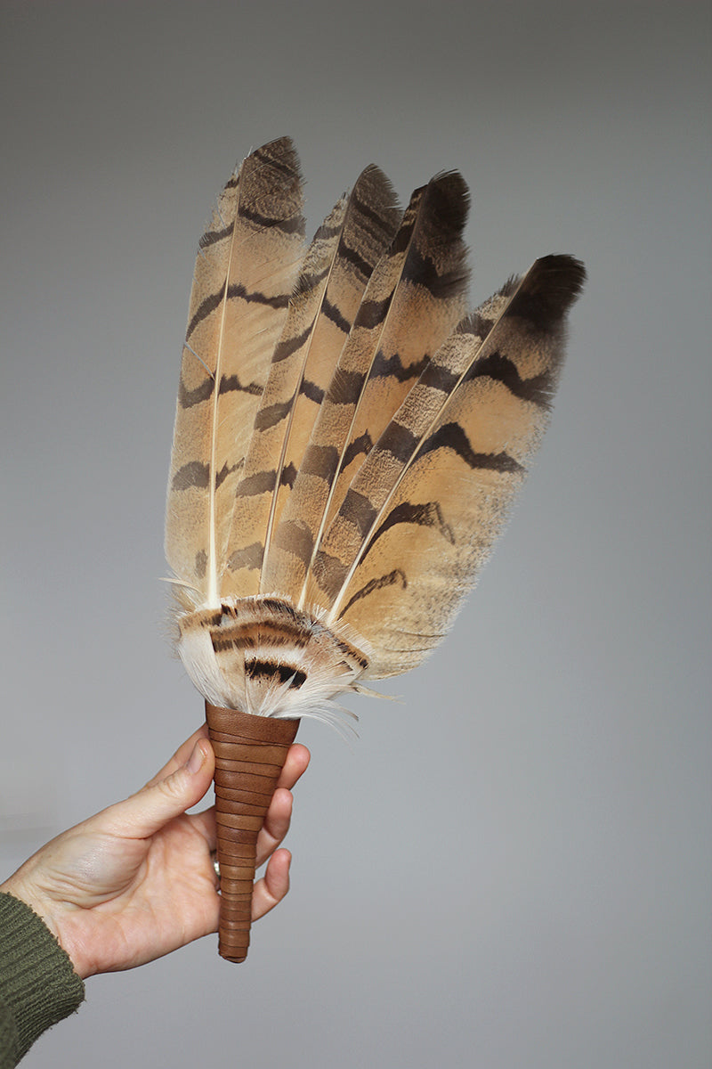 feather smudge wand