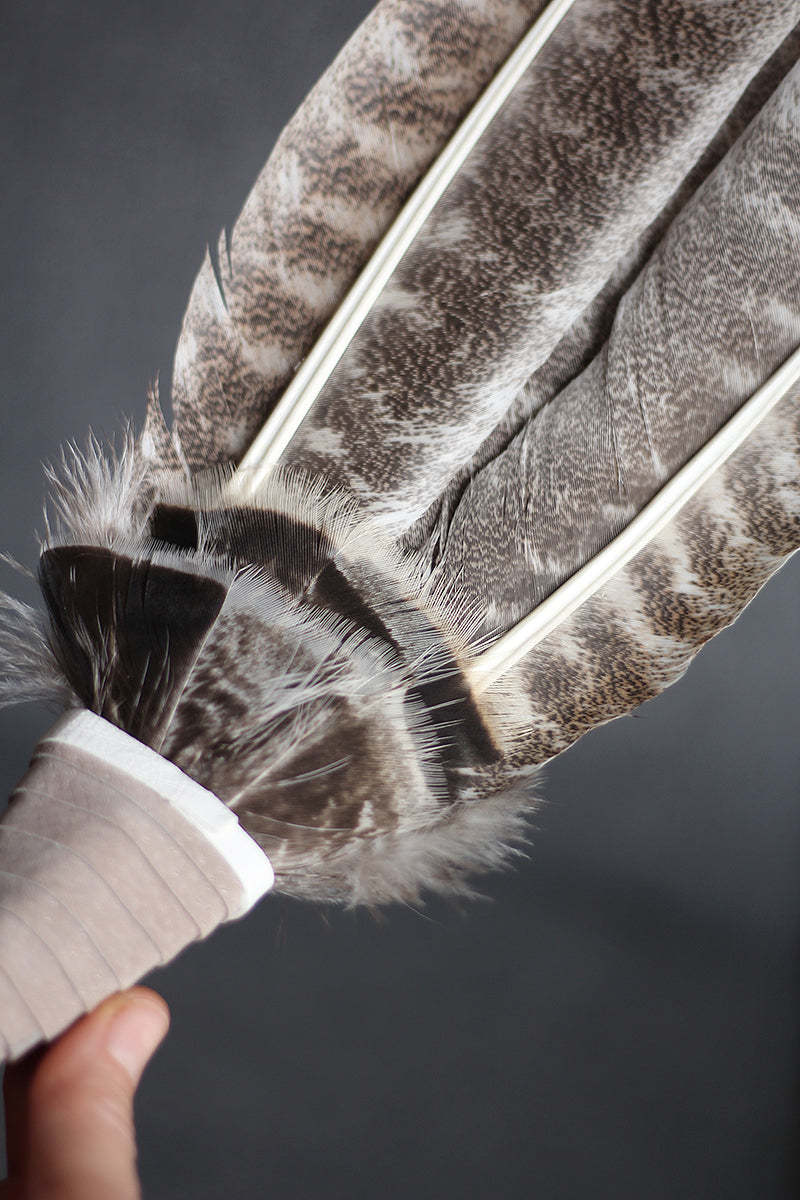 feather smudge wand