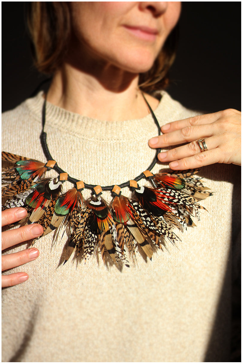 feather necklace