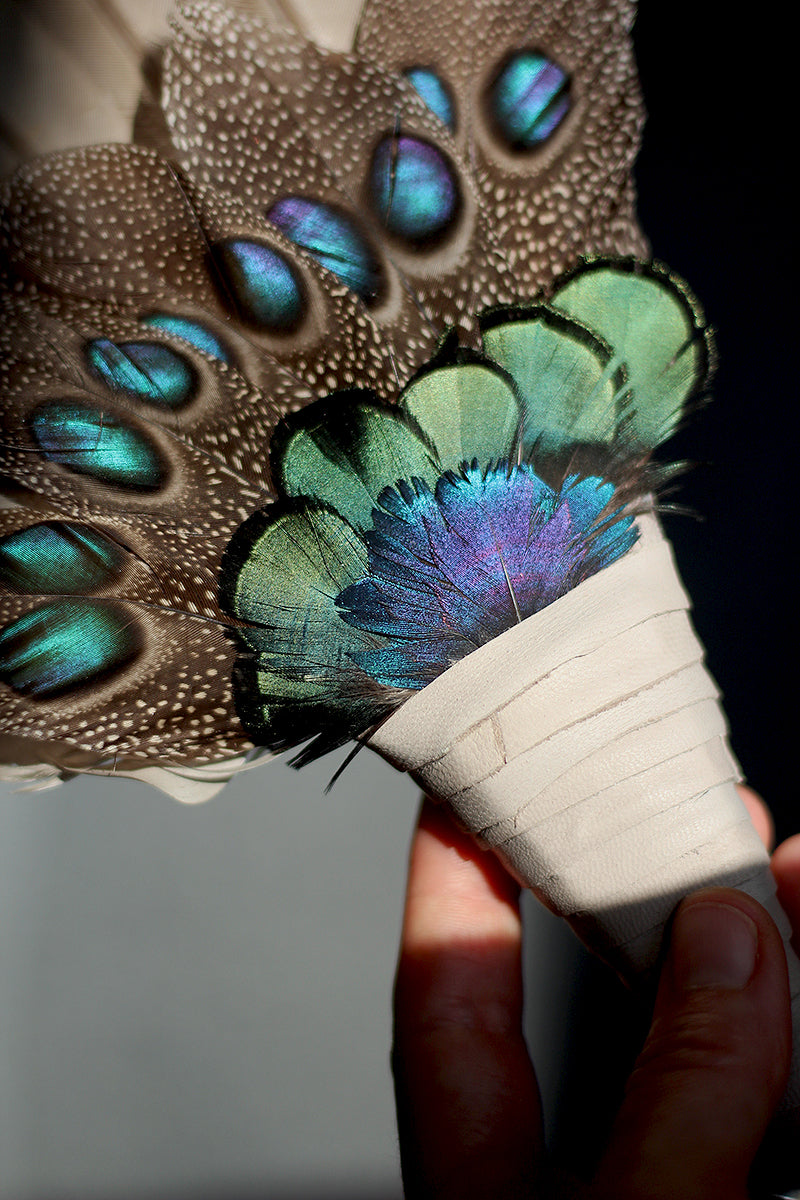 feathers smudge wand