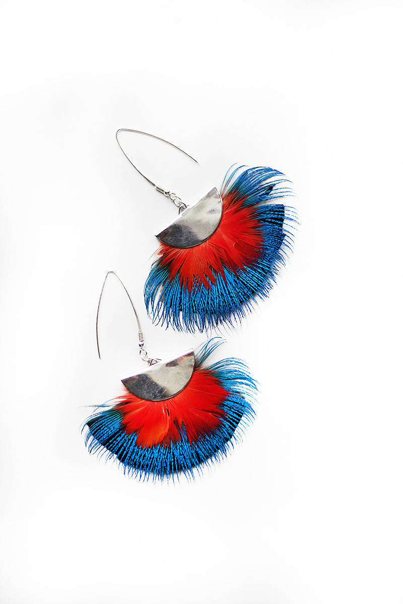 feather earrings