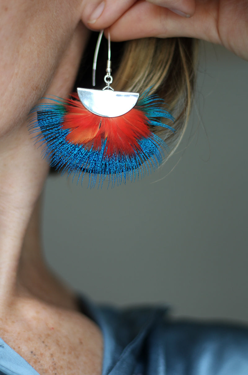 feather earrings