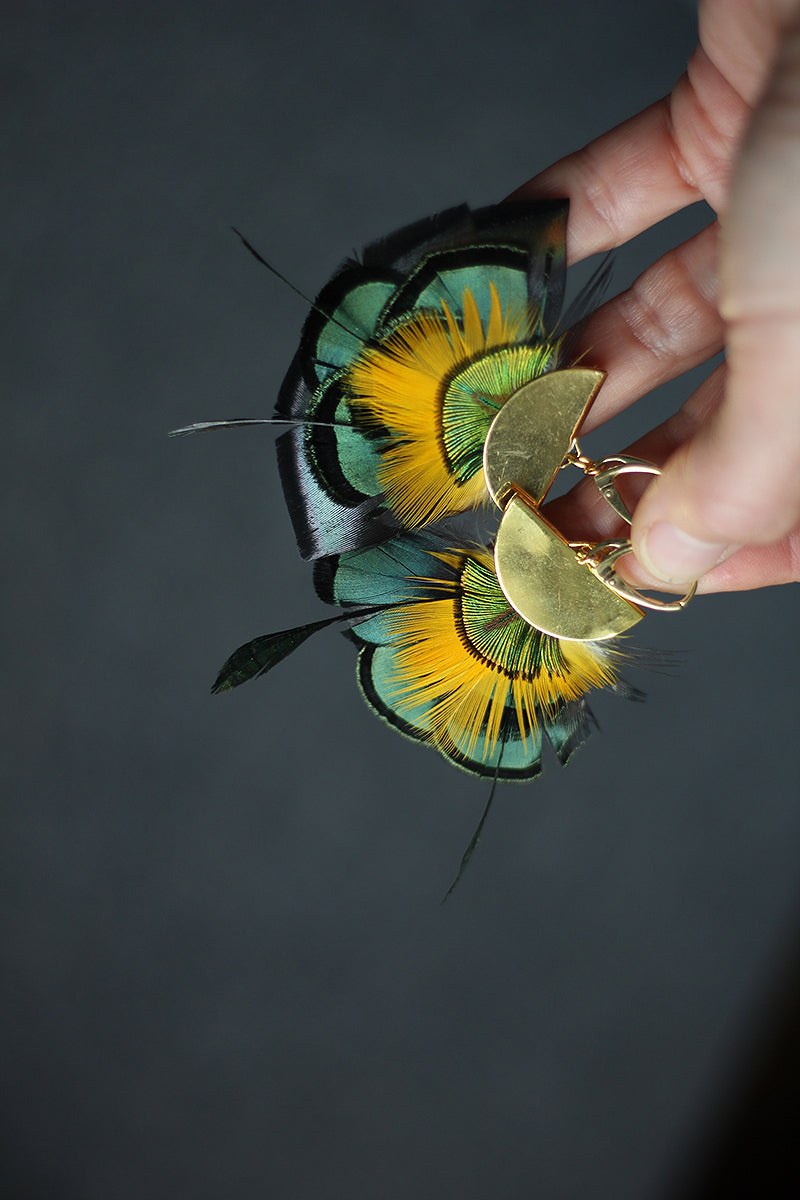 feather earrings
