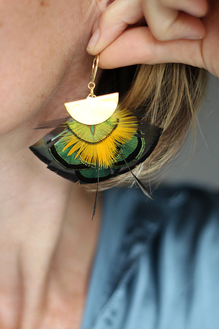 feather earrings