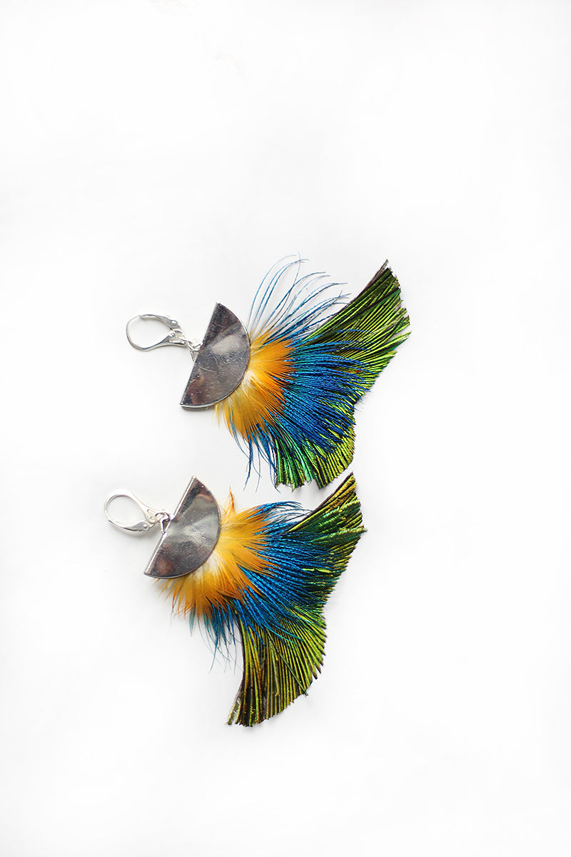 feather earrings