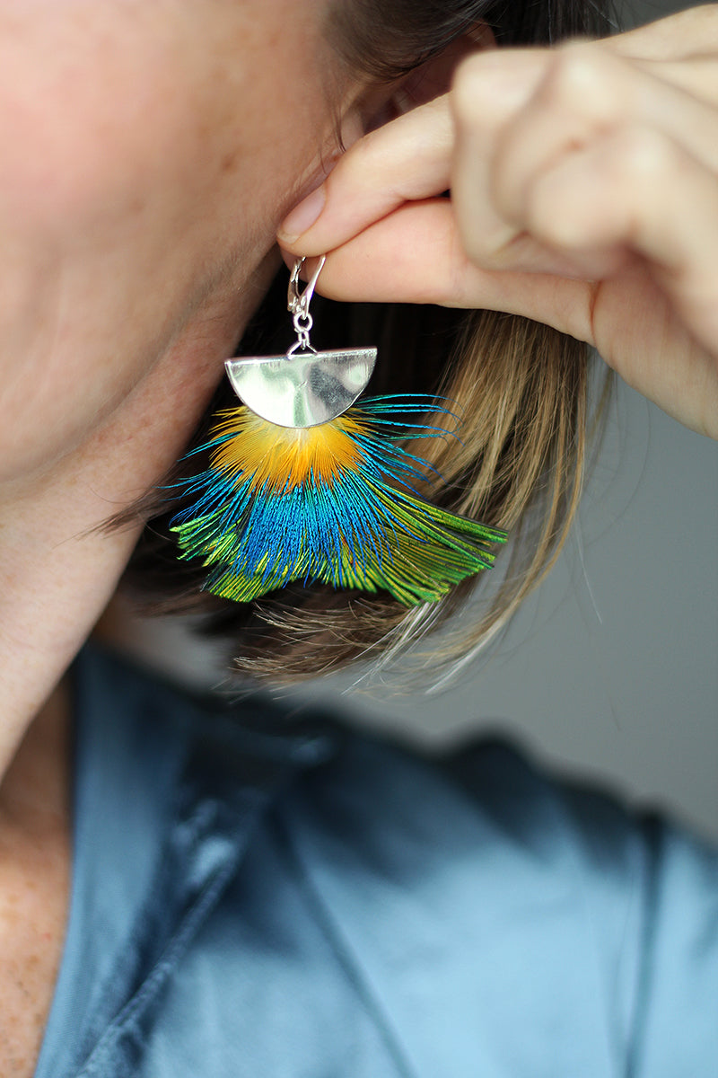 feather earrings