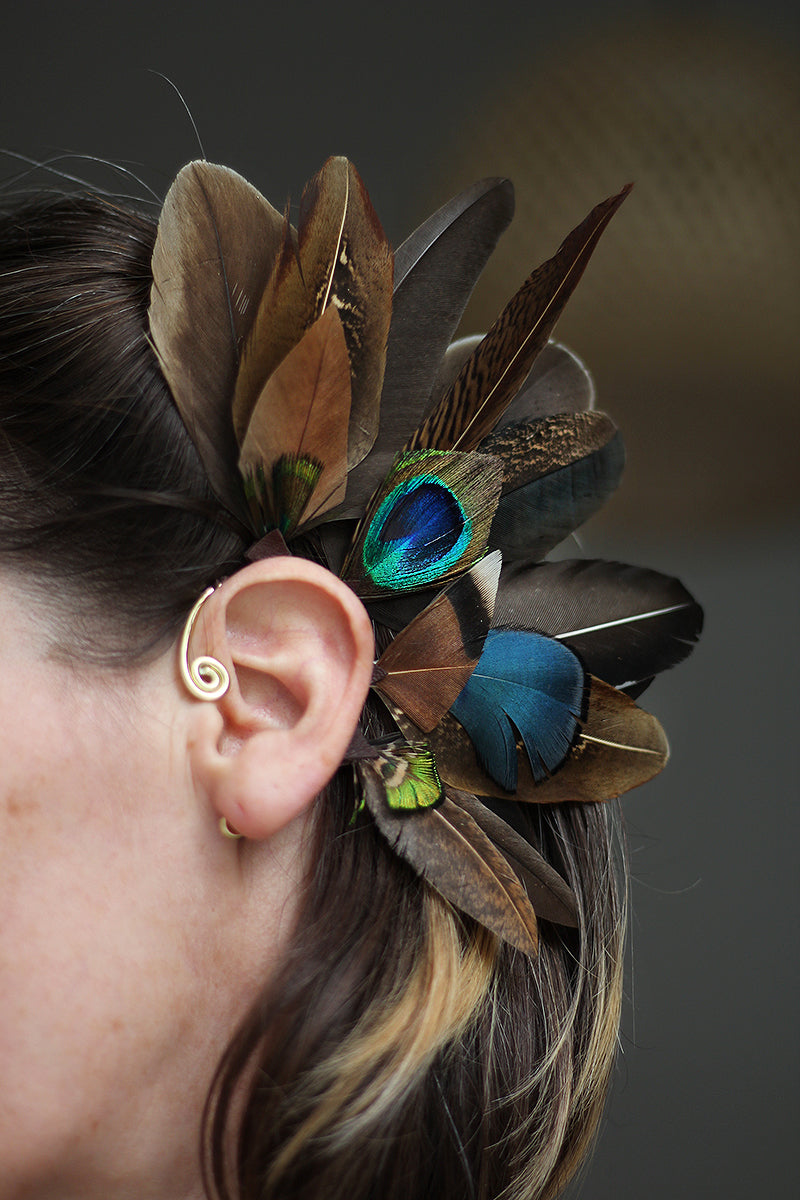 feather earcuff